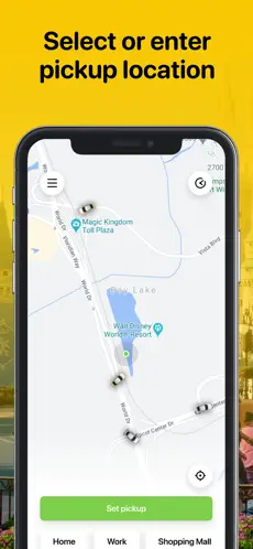 24Seven Taxi app home screen